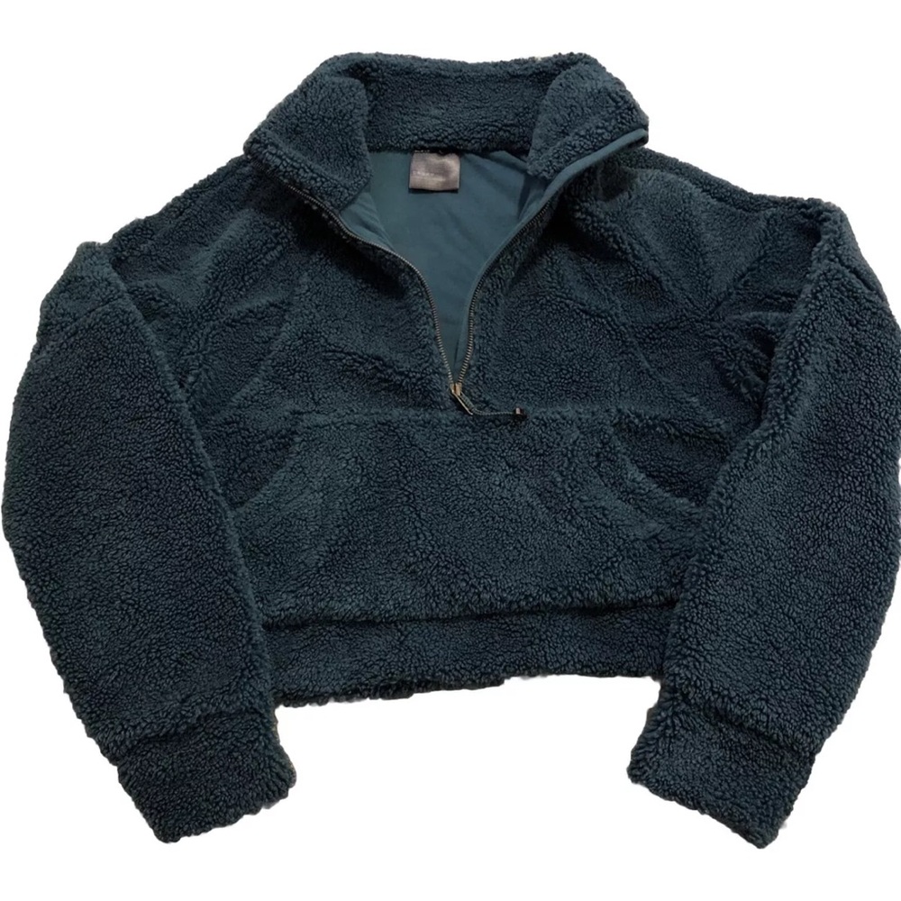 Lululemon Scuba Dark Green Fleece Pullover xs/s